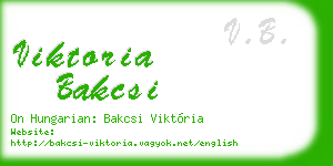 viktoria bakcsi business card